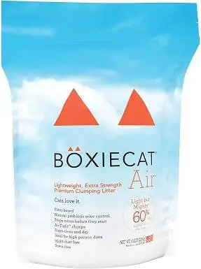 Boxiecat Air Lettiera per gatti agglomerante rigida di alta qualità, leggera e extra resistente