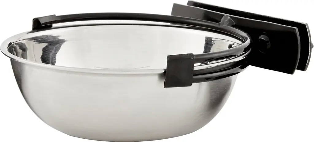 MidWest Stainless Steel Snap'y Fit Dog Kennel Bowl