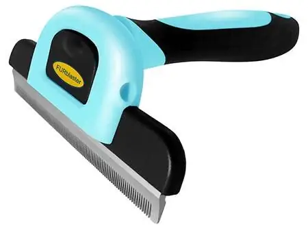 Dakpets FURblaster Deshedding & Lub Teeb Trimming Tool rau Ntev & luv plaub hau dev & miv