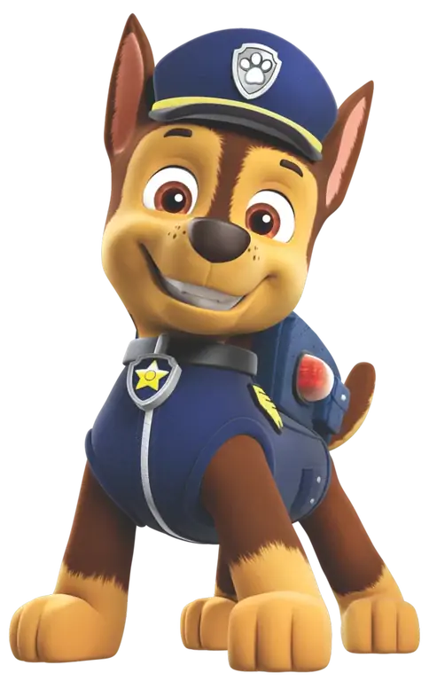 Chase from Paw Patrol - Guru Animation Studio, Spin Master Ltd