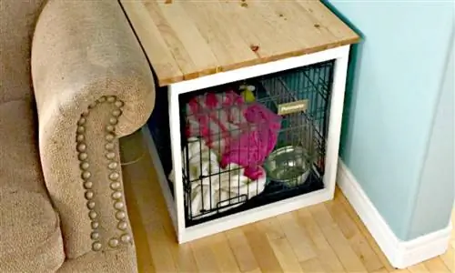 Κάλυμμα DIY Dog Crate της Heather's Handmade Life