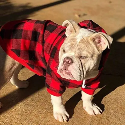 Plaid Dog Hoodie-KOOLTAIL-Amazon