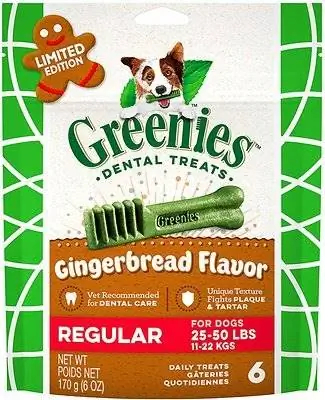 Greenies Gingerbread Flavor Dental Treats