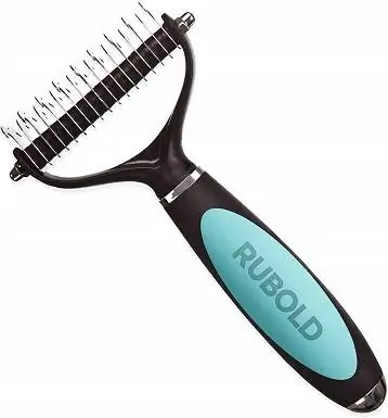 RUBOLD เครื่องมือ Dematting Dog Brush