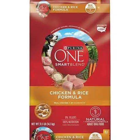 Purina ONE SmartBlend Chicken & Rice Adult Formula อาหารสุนัขแบบแห้ง