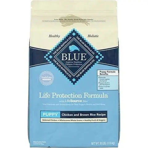 Blue Buffalo Life Protection Formula Puppy Chicken & Brown Rice Ricetta Cibo secco per cani