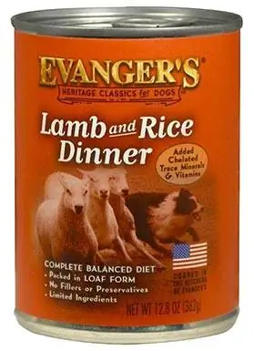 Evanger's klassieke recepten Lamb & Rice Dinner ingeblikt hondenvoer