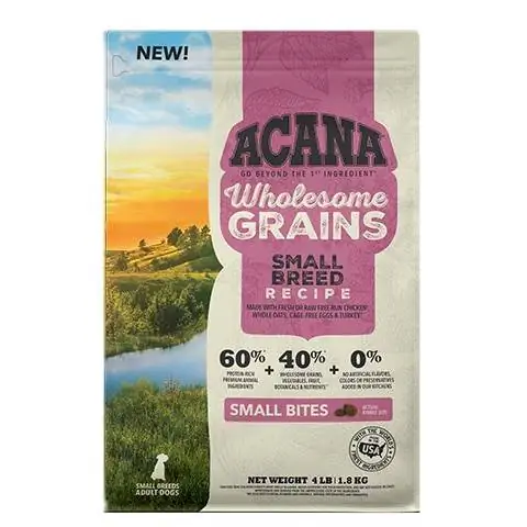 ACANA Wholesome Grains Small Race Opskrift Glutenfri tørfoder til hunde