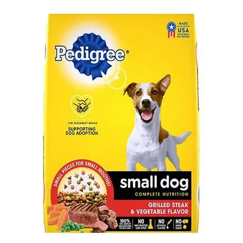 Pedigree Small Aub Ua tiav Khoom Noj Grilled Steak & Zaub Flavor Me Me Me Me Dog Khoom Noj