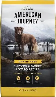 5American Journey Chicken & Sweet Potato Recipe อาหารสุนัขแบบแห้งปราศจากธัญพืช