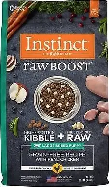 Suché krmivo pre veľké šteňatá Instinct Raw Boost – prémiová voľba