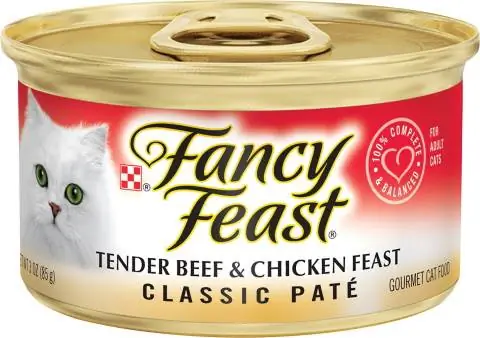 Fancy Feast Classic Nježna goveda i pileća gozba Konzervirana mačja hrana