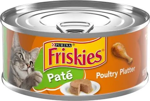 Friskies Classic Pate шувууны таваг лаазалсан муурны хоол