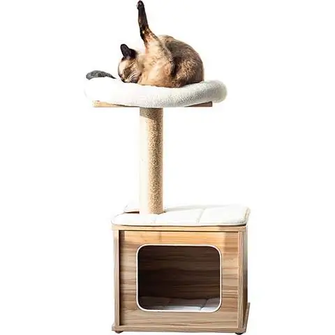 Catry Wooden Cat Tree Condo