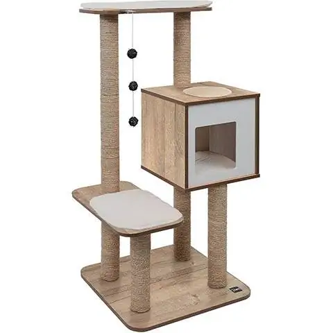 Vesper High Base de 47,8 polzades Modern Cat Tree & Condo