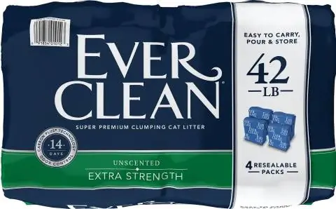 Ever Clean Extra Strength неароматизирана глинена котешка тоалетна