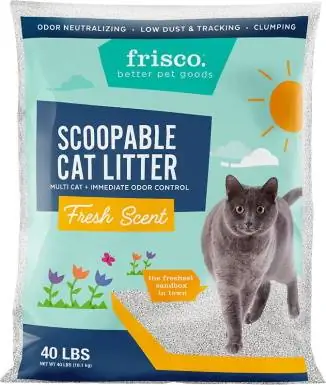 Frisco Multi-Cat Litière pour chat en argile agglomérante parfumée fraîche