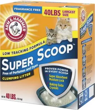 המלטה זרוע ופטיש Super Scoop Clumping Clay Cat המלטה