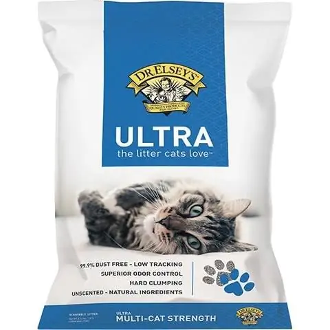 Наполнитель для кошачьих туалетов Dr. Elsey's Precious Cat Ultra Unscented с комковатой глиной