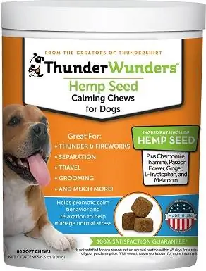 Beruhigende Hundekausnacks aus Hanf von ThunderWunders