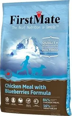 1FirstMate Chicken Meal with Blueberries Formula Dieta de ingredientes limitados Alimento seco para perros sin granos