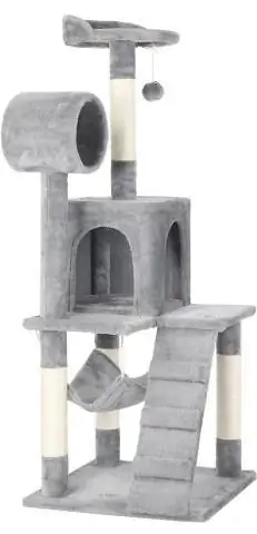 Yaheetech 51-in Plush Multi-Cat Kitten Tree & Condo