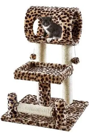 Frisco 28-in Faux Fur Cat Tree