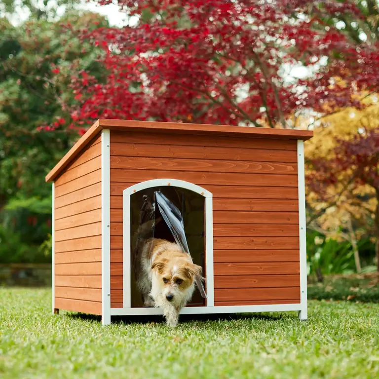 Frisco Craftsman Wooden Outdoor Dog House