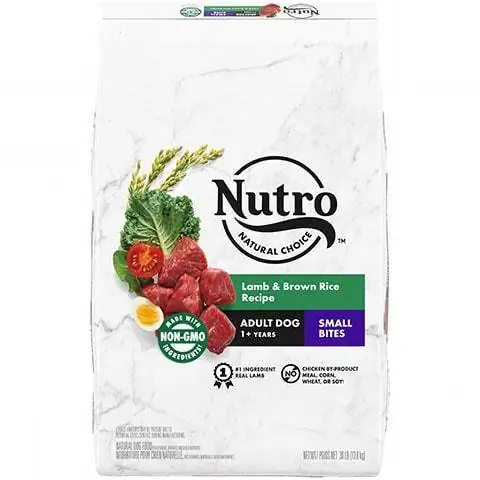 Nutro Natural Choice ביס קטן של טלה ואורז חום