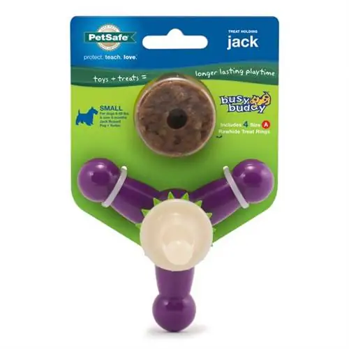 PetSafe Busy Buddy Jack Treat Dispenser Tough Dog Chew ของเล่น