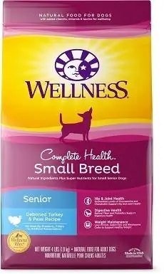 9Wellness Small Breed Recept na suché krmivo pro psy s kompletním zdravím seniorů s vykostěným krůtím a hráškem