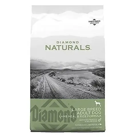 Diamond Naturals დიდი ჯიშის ზრდასრული ცხვრის კვება და ბრინჯის ფორმულა