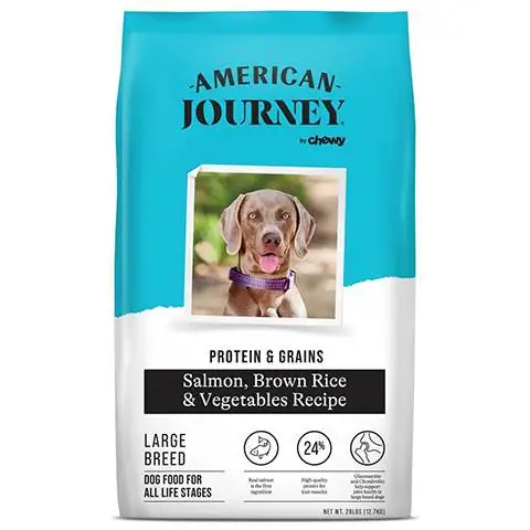 American Journey Active Life Formula Salmão de Raça Grande, Arroz Integral e Legumes