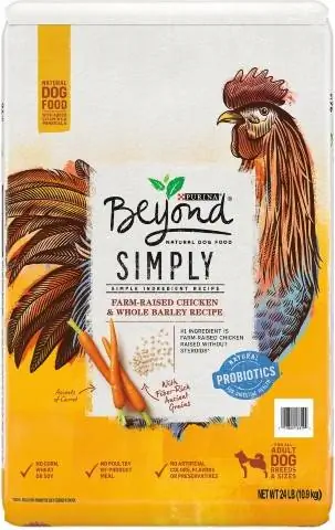 Purina Beyond Simple Ingredient Farm-Raised Chicken & Whole Barley Recipe Natürliches Trockenfutter für Hunde