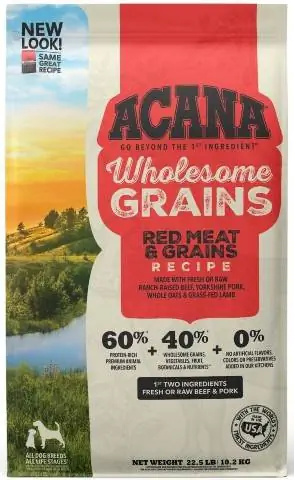 ACANA Wholesome Grains Red Meat Recipe Glutenfreies Trockenfutter für Hunde