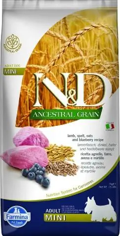 Farmina N&D Ancestral Grain Lamb & Blueberry Recipe Adult Mini Breed Trockenfutter für Hunde