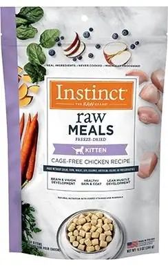 Instinct Raw Meals გალიის გარეშე ქათმის რეცეპტი Kitten Food