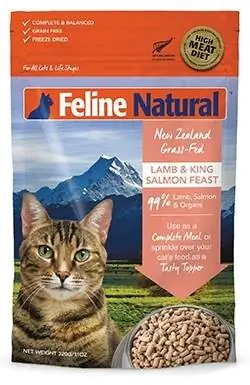 Feline Natural Lamb at King Salmon Feast Grain-Freeze-Dried Cat Food