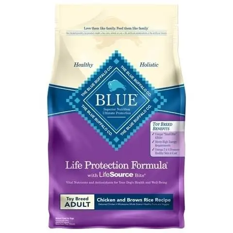 Blue Buffalo Life Protection Formula խաղալիքների ցեղատեսակի չափահաս չոր շների կեր