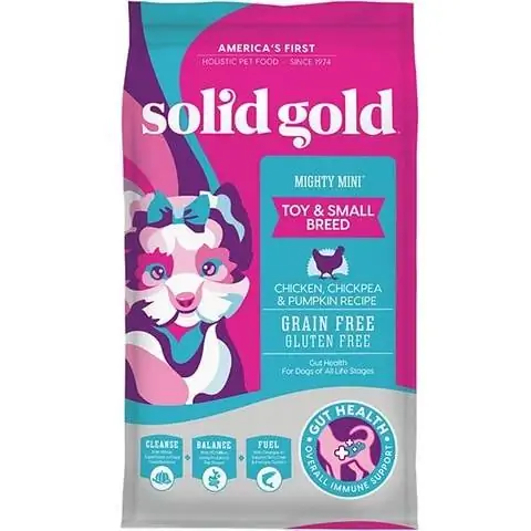 Solid Gold Mighty Mini Alimento seco para perros sin granos