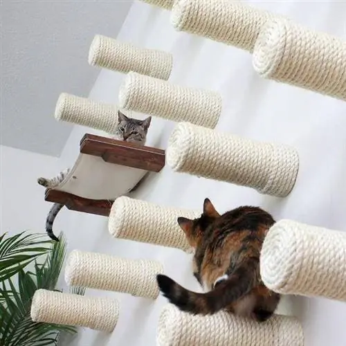 Cat Cave Co Sisal flydende stolper