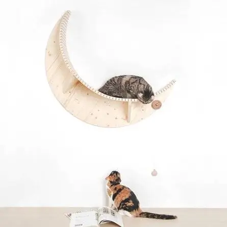 Wayfair Luna Crescent Moon formet vægmonteret katteseng