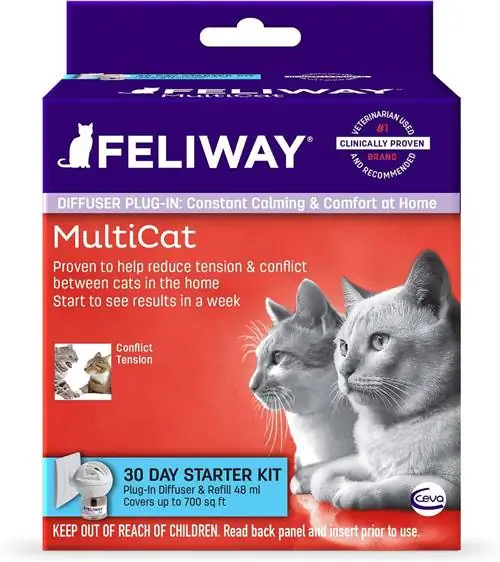 Difuzues qetësues i kompletit fillestar të 30 ditëve Feliway MultiCat