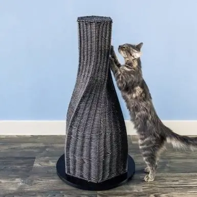 The Rafined Feline Calypso 31-in Rattan Cat Scratching Post