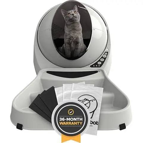 Litter-Robot 3 Connect Essentials Αυτόματο αυτοκαθαριζόμενο κουτί απορριμμάτων γατών και κιτ αξεσουάρ με δυνατότητα WiFi