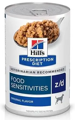 Hill's Prescription Diet z d Skin Food Sensitivities Original Flavor Wet Dog Food