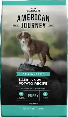 3American Journey Lamb & Sweet Potato Recipe Brezžitna suha hrana za pasje mladiče