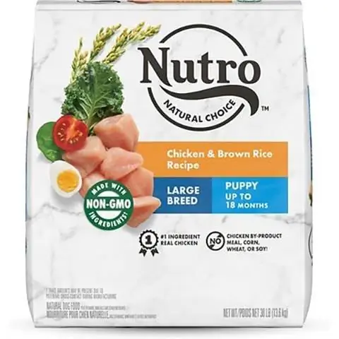 Nutro Natural Choice kiskutya csirke és barna rizs receptje száraz kutyaeledel