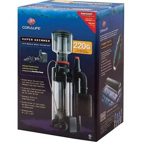 Coralife Super Protein Aquarium Skimmer at Pump