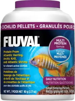 Fluval Multi Protein Formula Cichlid Pellets מזון דגים